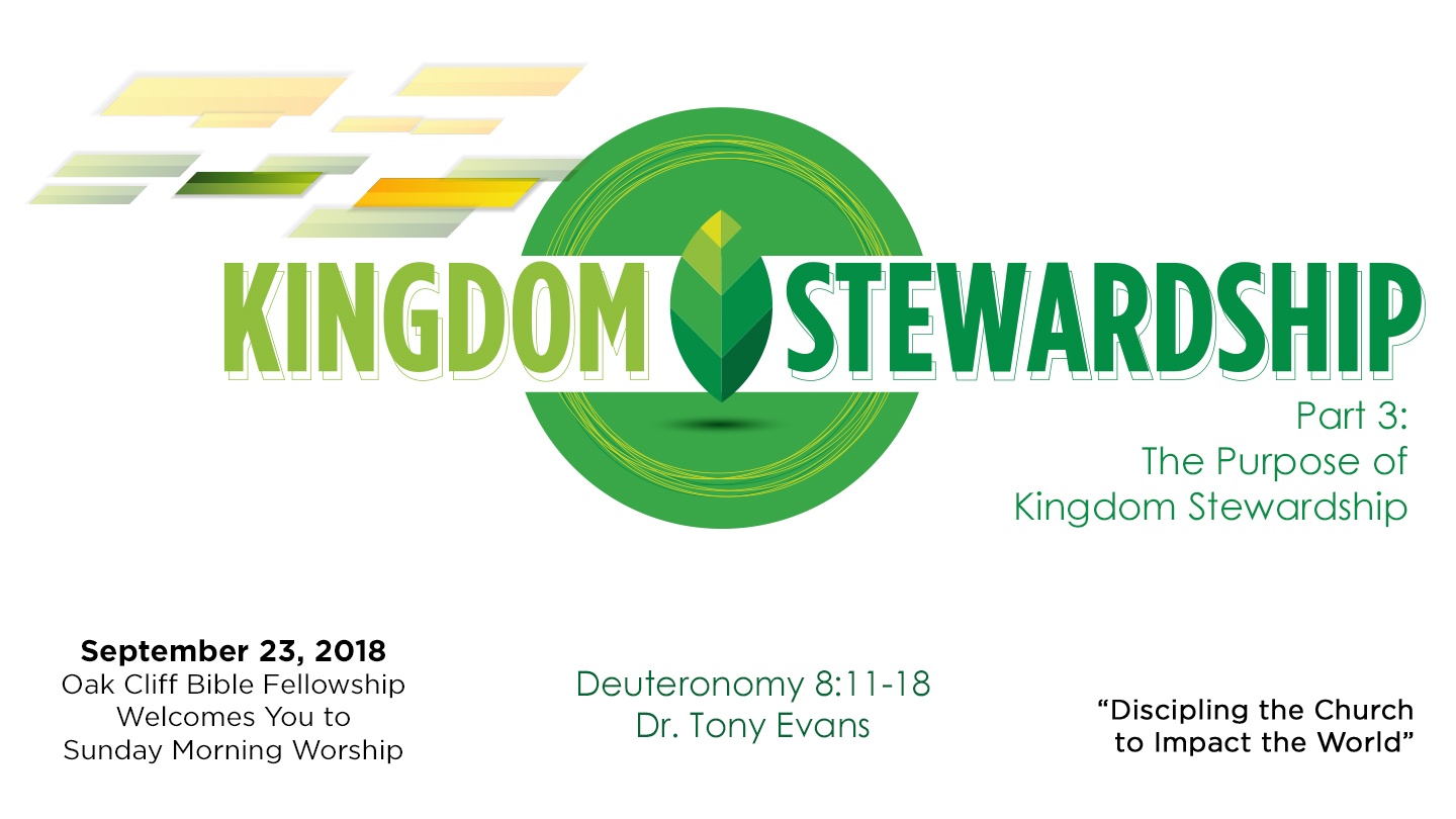 The Purpose of Kingdom Stewardship