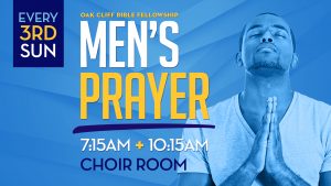 Men's prayer every 3rd Sunday