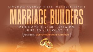 Marriage Builders course - Kingdom Agenda Bible Institute
