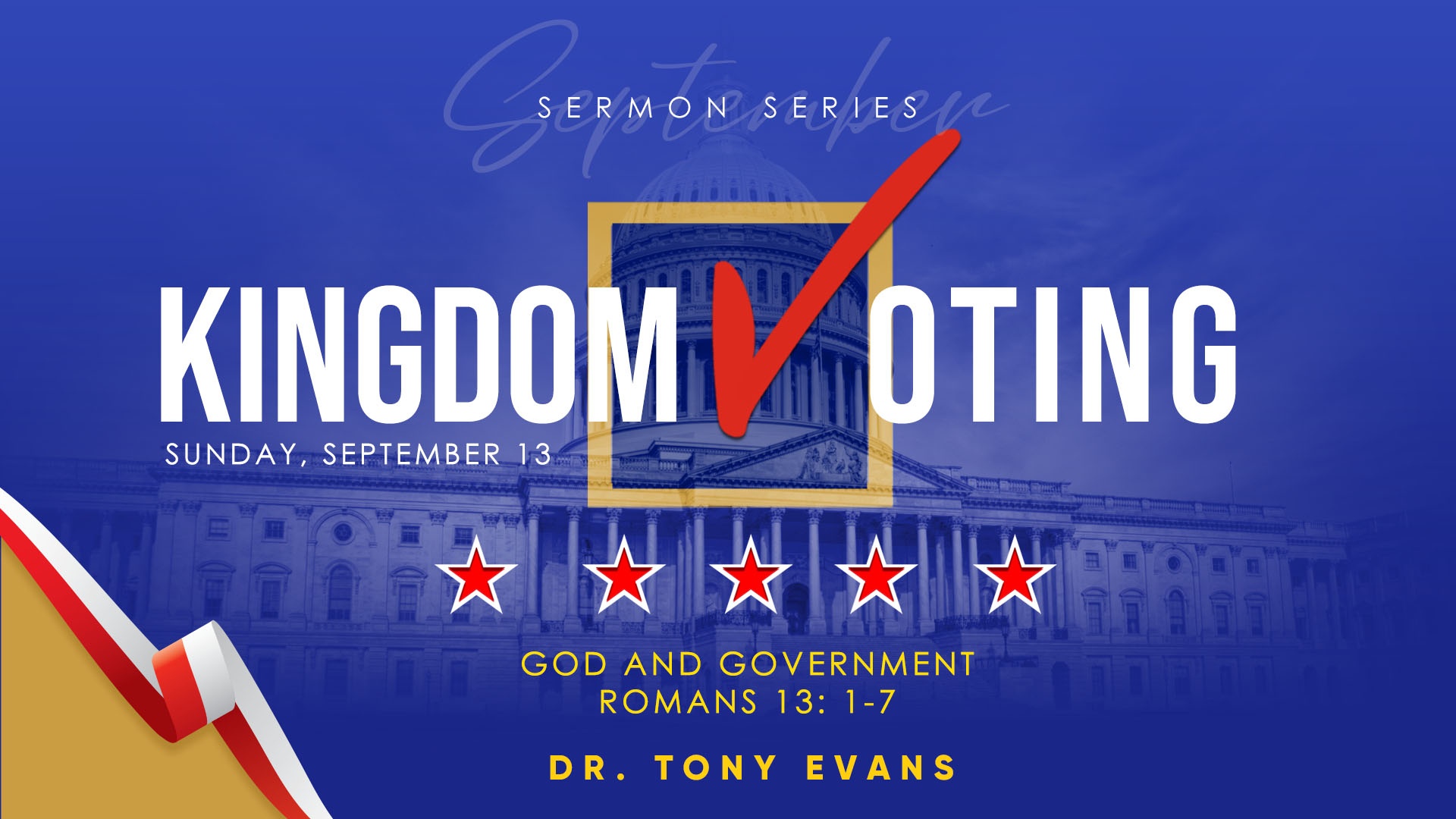 God and Government by Dr. Tony Evans - Kingdom Voting Series