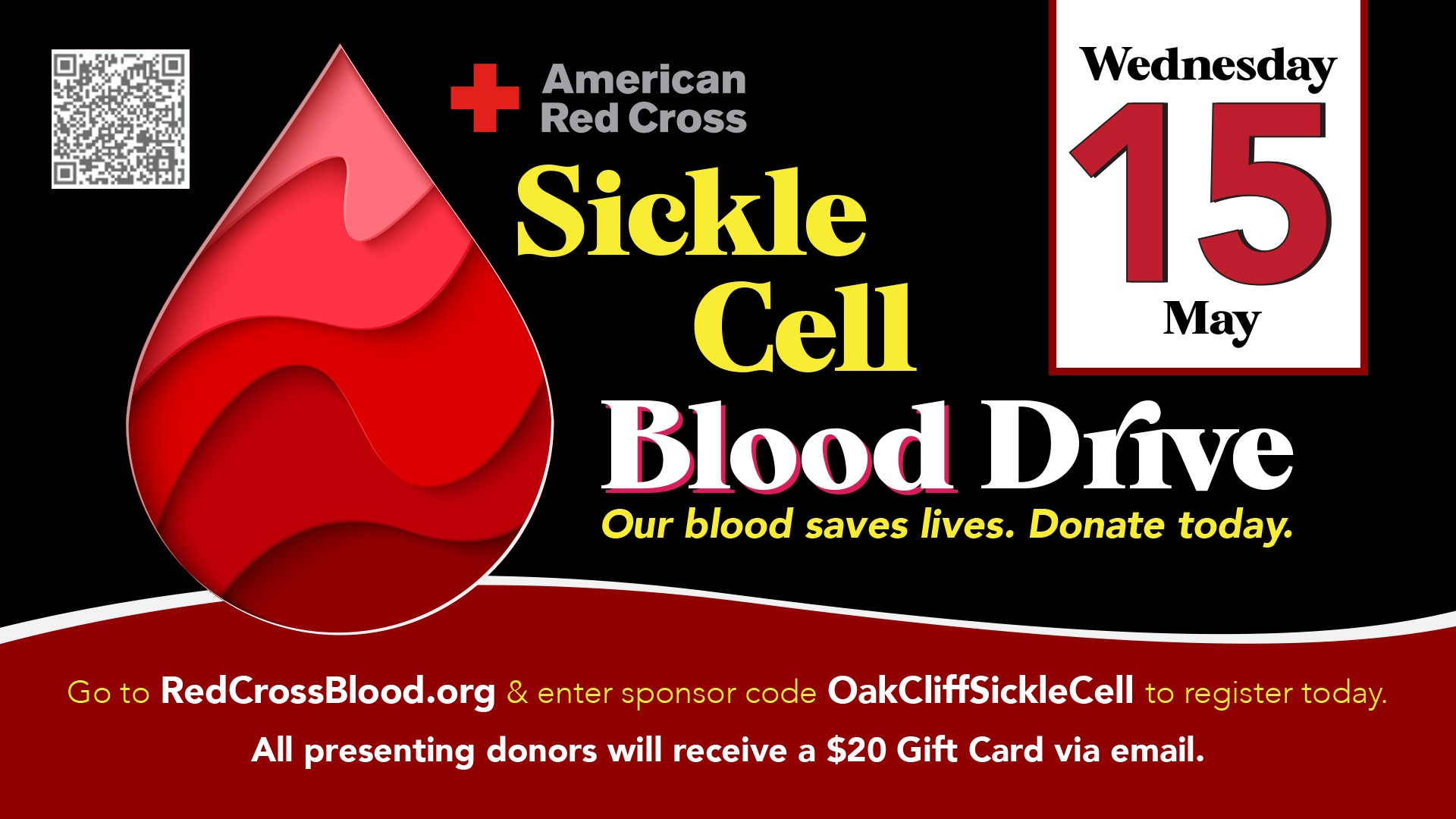 Sickle cell blood drive with American Red Cross