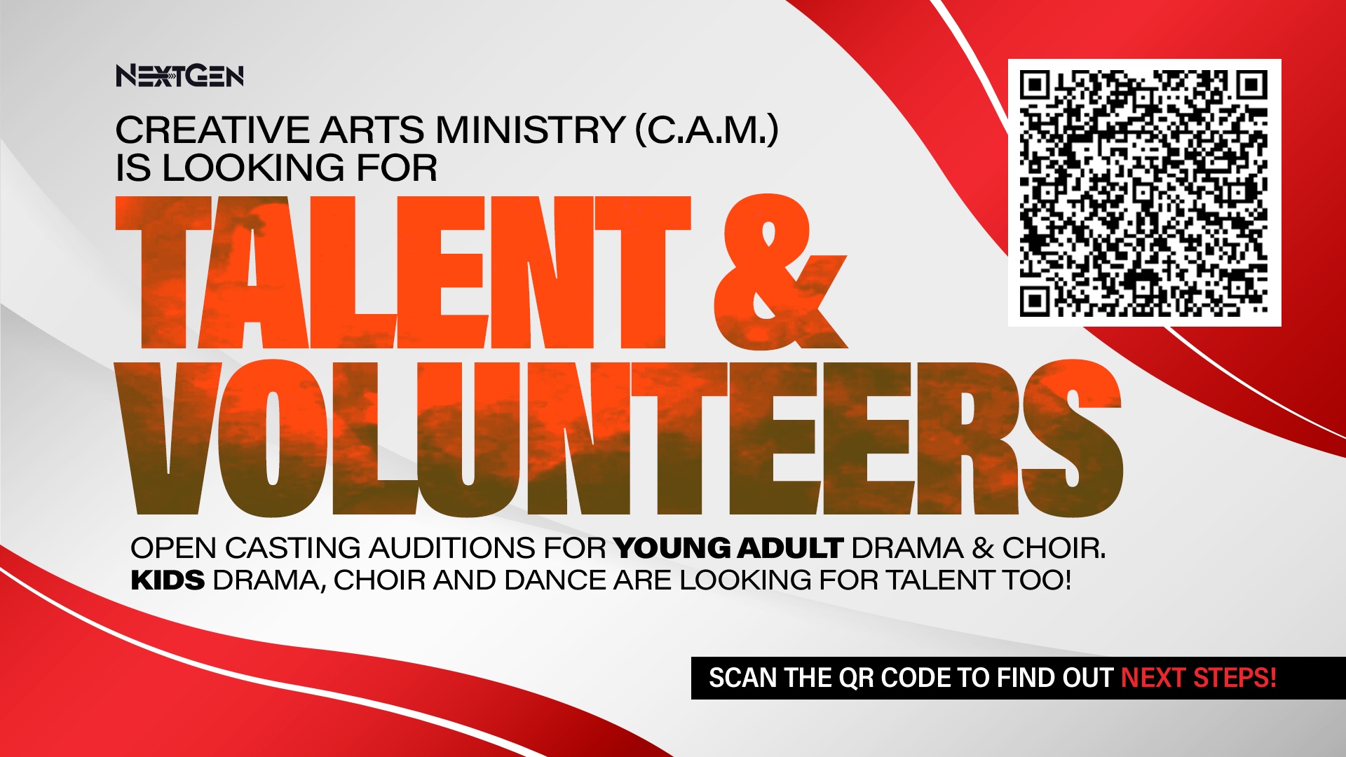 Creative arts ministry seeks talent and volunteers