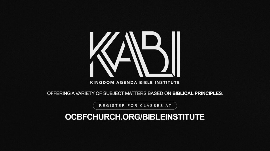 Kingdom Agenda Bible Institute (KABI) Poster