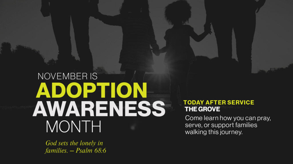 National Adoption Awareness Month Poster