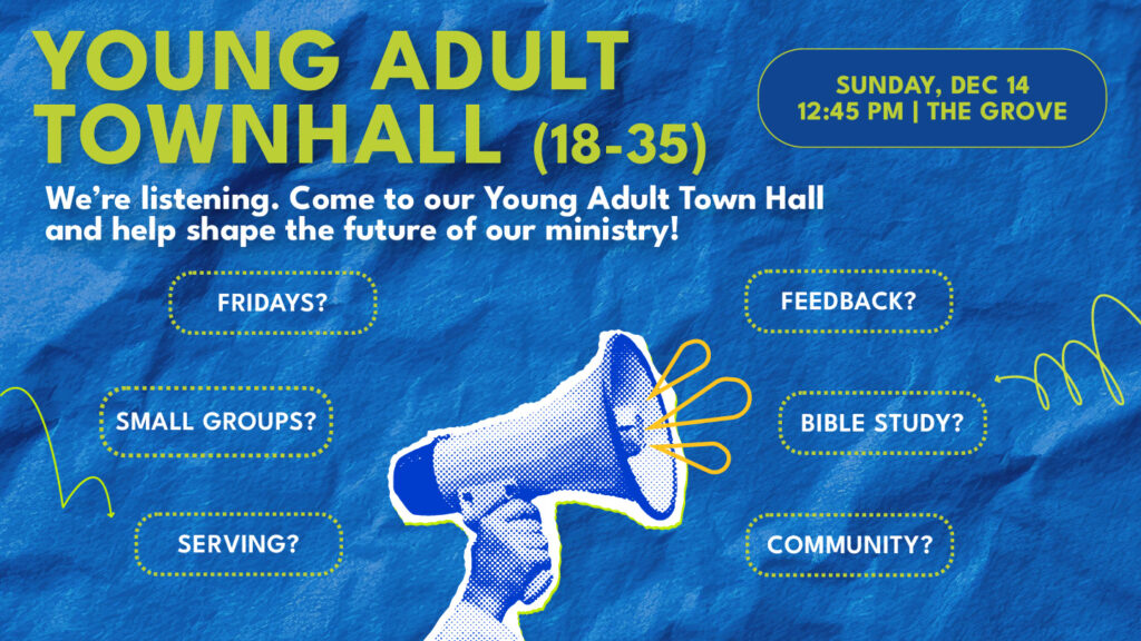 NextGen Young Adult Town Hall Poster